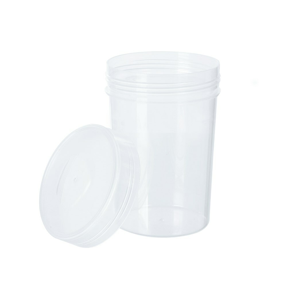 2/6/12x Screw Top Food Containers Plastic Twist Cap Lids Snack Pantry