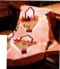 Basket Of Tulips Quilt Pattern Pieced BY