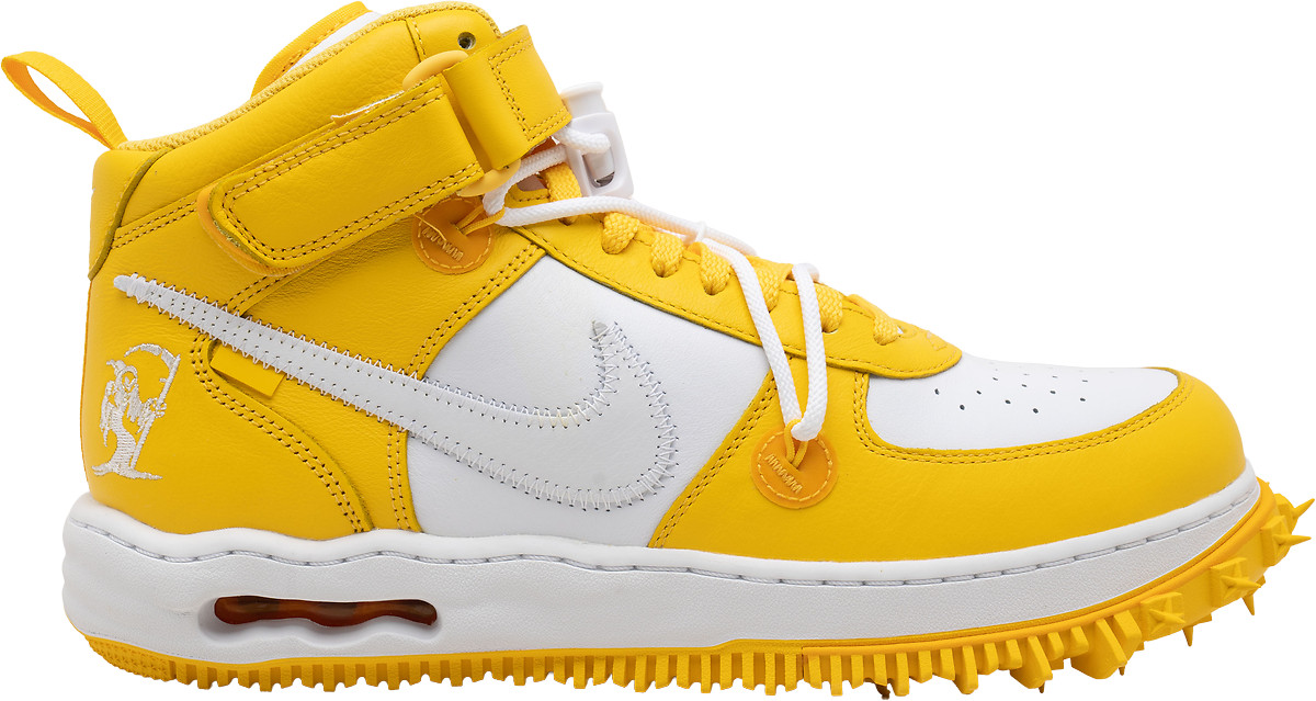 OFF WHITE X NIKE Taglia 14 Nike Air Force 1 Mid SP x Off White Varsity Maize