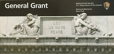 New GENERAL GRANT MEMORIAL - NY   NATIONAL PARK SERVICE UNIGRID BROCHURE  Map