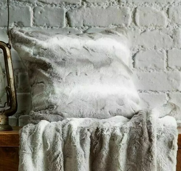 Mink hotsell fluffy cushions