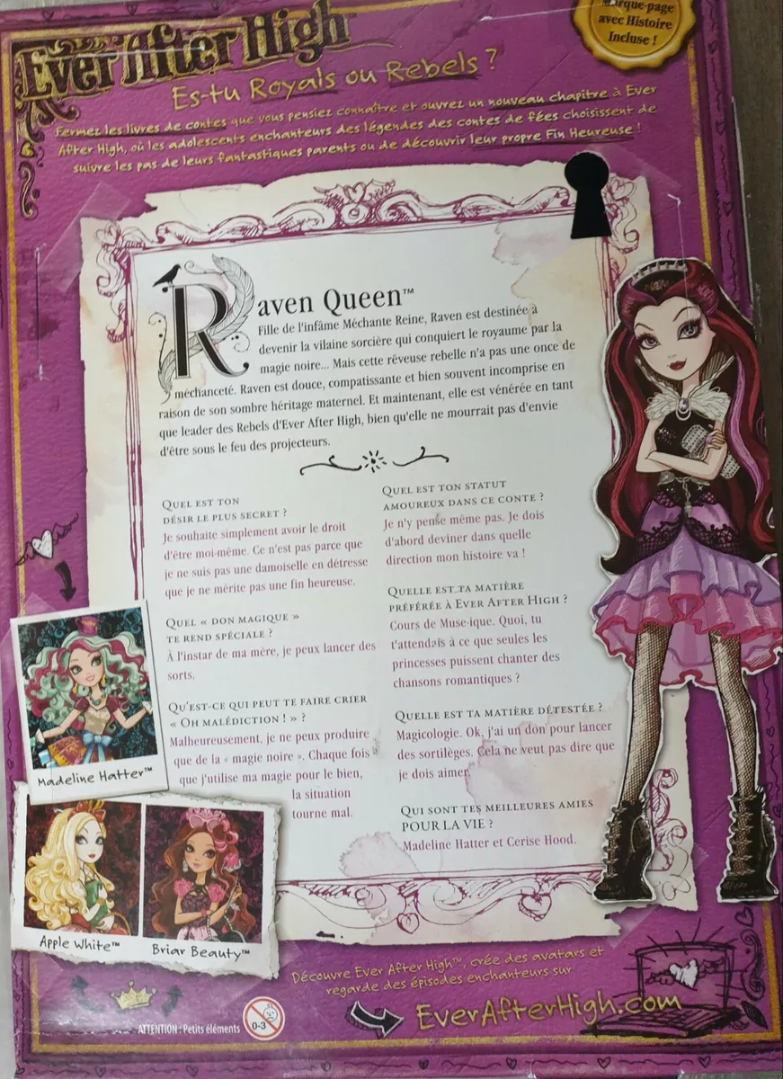 Ever After High Rebels Raven Queen - Daughter of Evil Queen Doll!