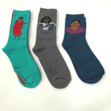 LOT of 5 Maggie Stern Powerful Women Socks - Michelle Obama, Rosa Parks- NEW