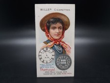1908 Wills Time And Money In Different Countries #50 Portugal Tobacco Cigarette