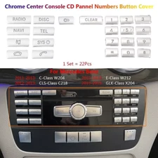 22Pcs/set Button Cover Stickers For Mercedes For Benz W204,W212,C218,GLK,X204