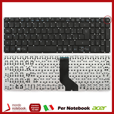 Clavier Azerty Belge Acer Aspire E5-772G - Rétroéclairé Gris - Réf 6B.G50N1.004 - Neuf Ouvert