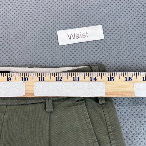 Pantalon Abercrombie Fitch homme 28 (réel 29x26) vert plissé conique stretch chino - Photo 10/15