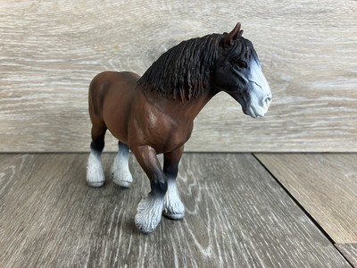 Clydesdale Walking Horse Figure Toy Schleich 2000 Vintage 