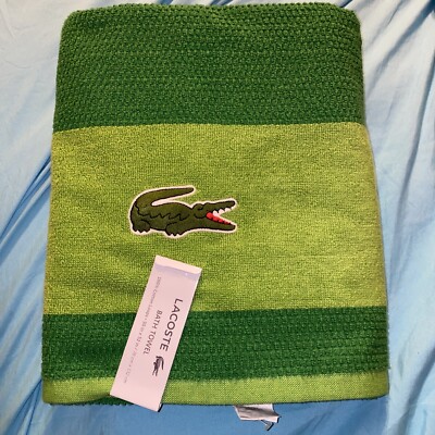 Lacoste Green Bath Towel 100% Cotton 30