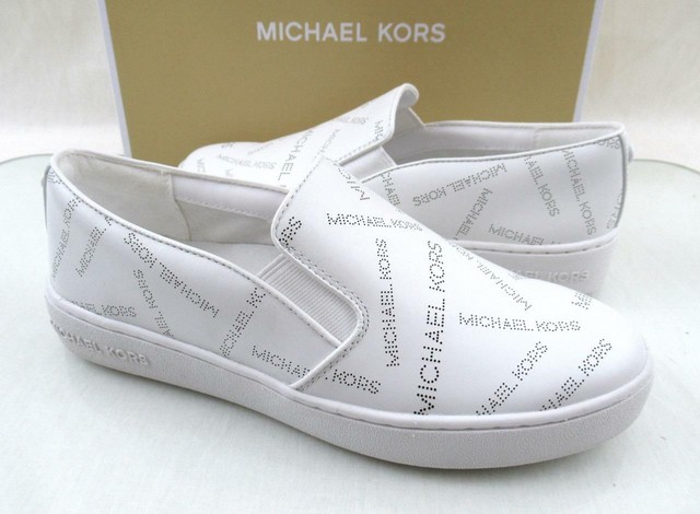 michael kors keaton slip on white
