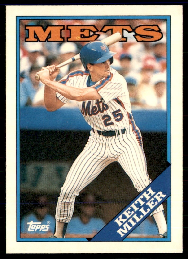 1988 Topps TIFFANY Keith Miller 2 New York Mets #382