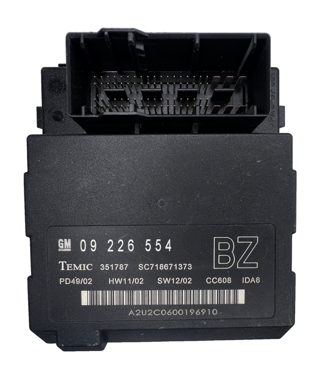 Opel Vauxhall 09226554 351787 BZ Comfort Control Unit Module Temic
