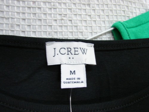 New Lot of 3 J Crew Re-imagined Cotton Shell Tank Tops Green Black White Size M - Picture 5 of 11
