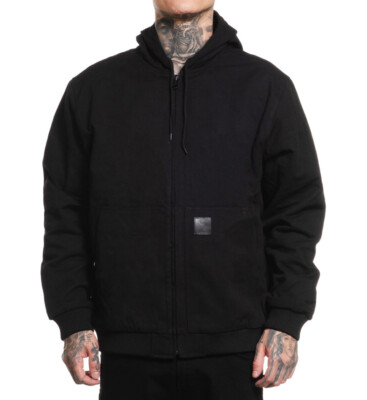 Sullen Clothing Jacke Sierra Jacket Schwarz Canvasjacke Übergangsjacke Kapuze