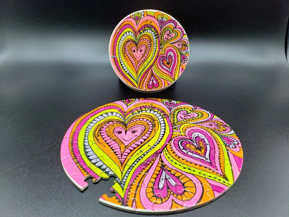 1969 Springbok Mini LOVE Thingies Puzzle by Sandy Miller 7" PZL9053 1pcs missing - Image 3 of 4