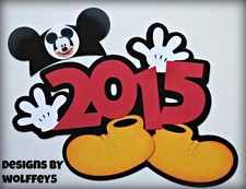 CRAFTECAFE DISNEY TITLE paper piecing premade scrapbook page die cut WOLFFEY5