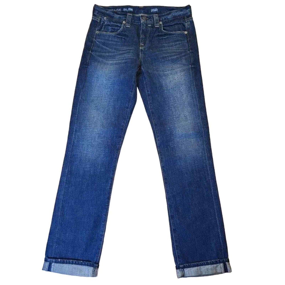 J Crew Vintage Slim Cuffed Denim Jeans Cuffed Jeans | eBay