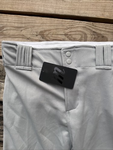 NWT Marucci Mens Sz Large Tapered Fit Baseball Pants NEW Gray MAPTEXL-GY-AL - Picture 2 of 8
