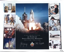 STS-1 Crew Signed Photo-Young/Crippen Oversized Limited Released Astronaut Found
