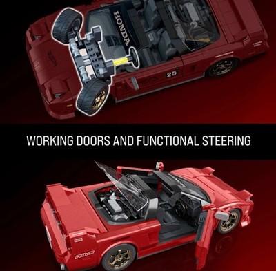 Mattel Brick Shop Hot Wheels Elite Series '90 Acura NSX Red