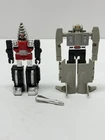 Vintage 1980s GoBots Lot Of 2 - Leader 1 MR 25 & ScrewHead + Missile Accessory