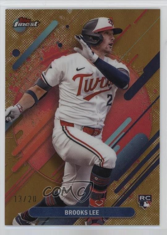2025 Topps Finest Rare Gold Refractor 13/20 Brooks Lee #299 Rookie RC