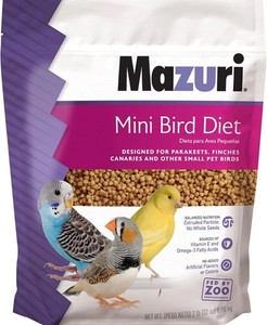 Mazuri Exotic Animal Nutrition Food Mini Bird Diet  (2 Lb.) Bag Exp 2/2027 ZOO