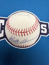 Keith Hernandez, Gary Cohen & Ron Darling Autographed OML Baseball (Beckett)