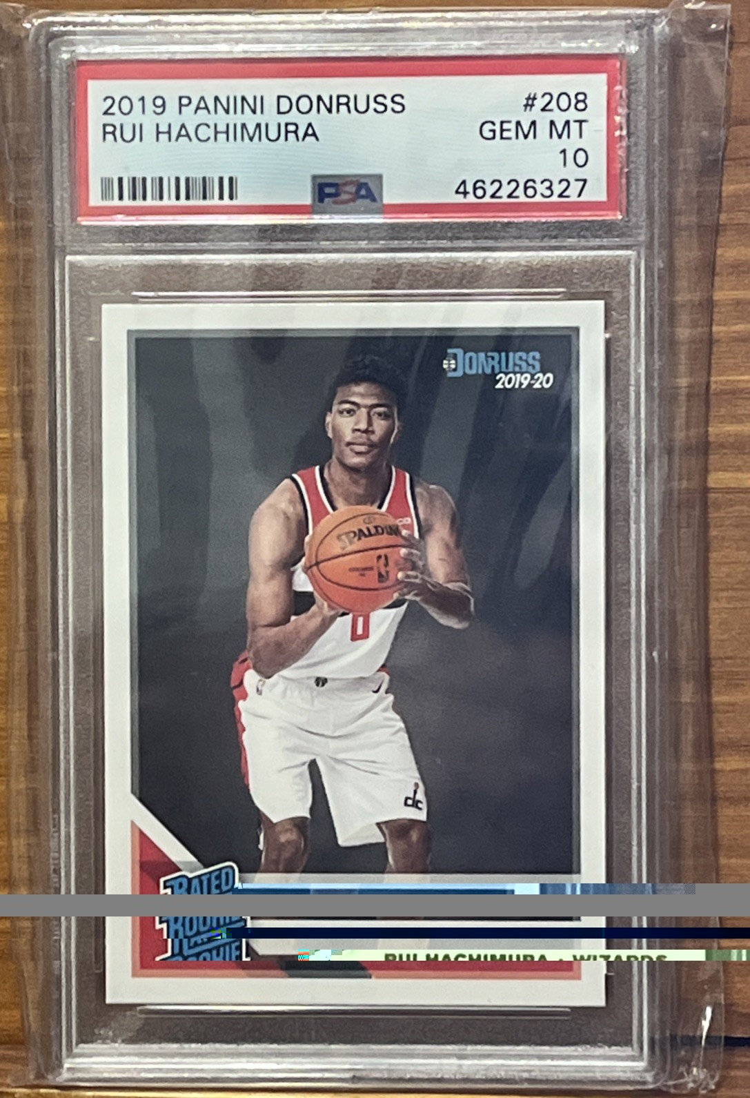 2019-20 Donruss Optic Rui Hachimura #188 Rated Rookie PSA 10 Lakers Wizards