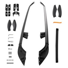 Roof Rack Side Rails Cross Bars Black For Land Rover Freelander 2 2006-2014