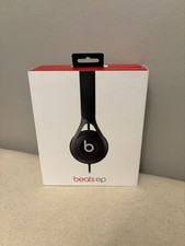 Beats by Dre EP On-Ear Wired Headphones Black  Carry Pouch  Box - Built-in Mic