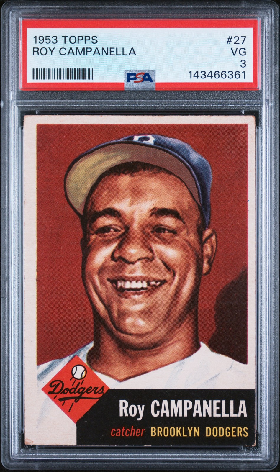 1953 Topps 27 Roy Campanella PSA 3 143466361