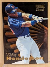 1996 Pinnacle Zenith 42 Rickey Henderson Padres HOF RARE SUPER PREMIUM GOLD FOIL