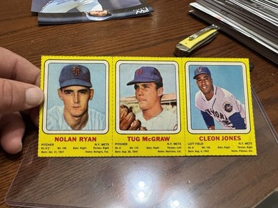 1970 Transogram Nolan Ryan Back Panel. Excellent Condition. Hard To Find