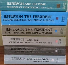 Dumas Malone Jefferson and His Time 6  Paperback Volumes