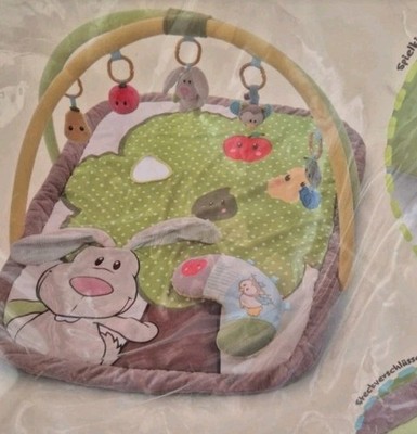 Super NICI 3-D Activity-Decke m.Spielkissen Hase, Eule 80x110 Sehr Gepflegt