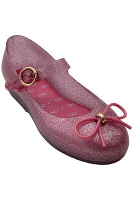 Mini Melissa Kid'a Girl Sweet Love BB Flats Pink Glitter