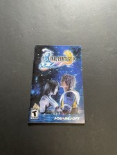 final fantasy x ps2 manual Only With registration card