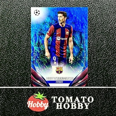 ROBERT LEWANDOWSKI /175 BLUE REFRACTOR TOPPS JADE UEFA 2023-24 BARCELONA