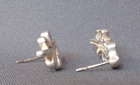 Sterling Silver Earrings Fleur de Lis Signed BJC FRED Designer Samuel Benham — photo 6
