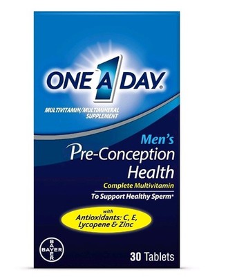 One A Day Men's Pre-Conception Health Multivitamin Support Healthy Sperm,  30 Ct