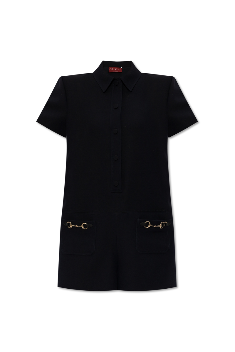 GUCCI Navy Horsebit Jumpsuit New & Authentic | eBay