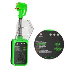 RV Surge Protectormp -10000Joules RV Power Surge RV Circuit Analyzer 30A Green