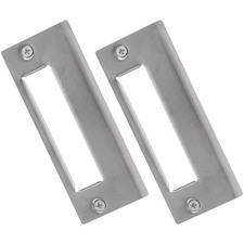  2 Pcs Strike Plates for Exterior Doors Deadbolt Reinforced Large Hole