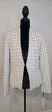 Calvin Klein Ivory tweed women's blazer size 10 new with tags