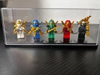 LEGO Ninjago ZX Minifigures Lot of 5 Kai Jay Zane Cole Lloyd w/ Weapons + Displa