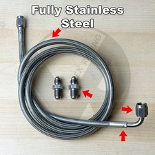 Entirely Stainless Steel Clutch Line For 92-00 Honda Civic 94-01 Acura Integra