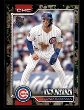 Nico Hoerner 2026 Topps Series 1 Baseball Memorial Day Camo 13/25 [klsB59