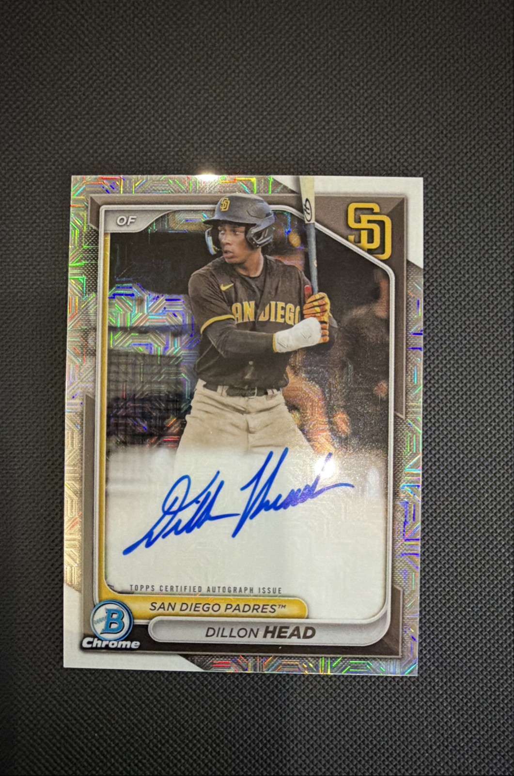 2024 Bowman - Chrome Prospect Mega Box Autographs Dillon Head #BMA-DH (AU, RC)