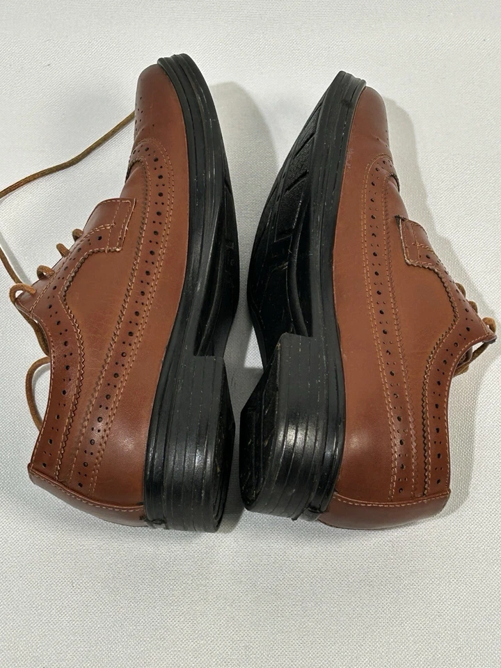 Zapatos Oxford Deer Stags Ace Wing Tip, niños talla 4M, clásico con cordones Foto 3 de 4